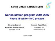 Slides - Swiss Virtual Campus > Home