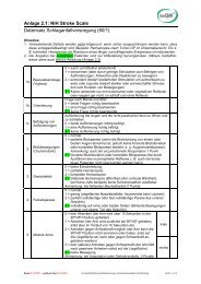 Anlage 2.1: NIH Stroke Scale Datensatz ... - GeQiK