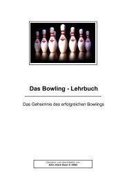 Das Bowling - Lehrbuch - Super Bowl Regensburg