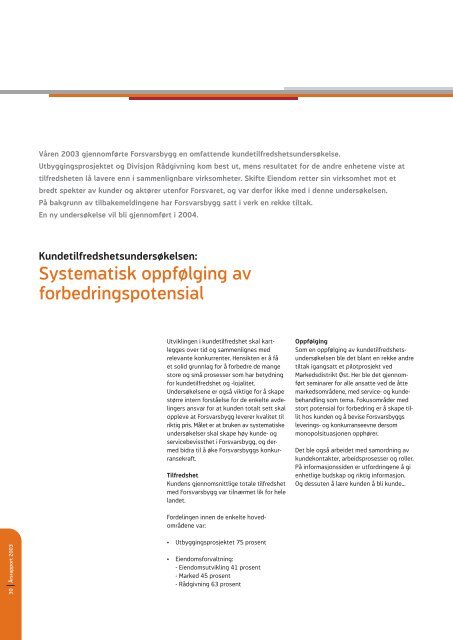 Ãrsrapport | 2003 - Forsvarsbygg