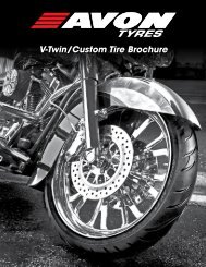 V-Twin/Custom Tire Brochure - Avon Motorcycle Tyres North America