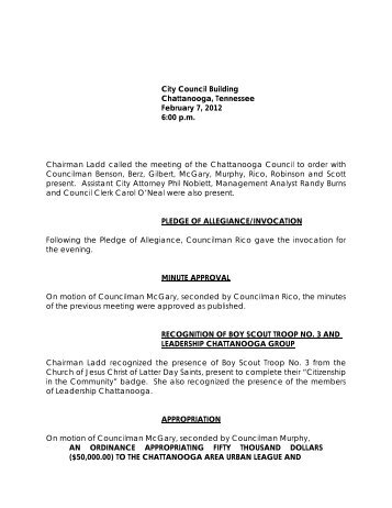 02_07_2012 - City of Chattanooga