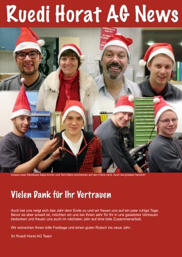 NEWS Dezember 2012 - Ruedi Horat AG