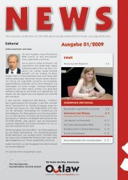 Ausgabe 01/2009 - OUTLAW gGmbH