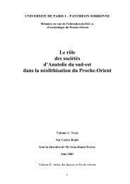 Le rÃ´le des sociÃ©tÃ©s d'Anatolie du sud-est dans la ... - IFEA