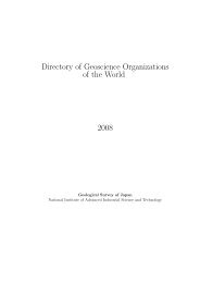 Directory of Geoscience Organizations of the World 2008