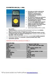 ECHOMETER 3000 (Obj. . 2006) - KALA elektro