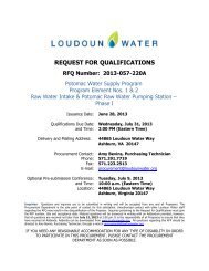 View RFQ - Loudoun Water