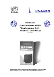 WellChrom Filter-Photometer K-2001 Filterphotometer K-2001 ...