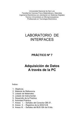 Lab 07 - Adquisicion de Datos 2K9 - Universidad Nacional de San ...