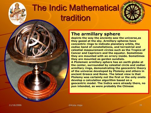 The Indic Mathematical tradition - Indic Studies Foundation