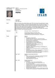 CURRICULUM VITAE Nina Solberg - insam