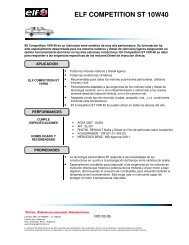ELF COMPETITION ST 10W40 - Distribuidor de Autopartes Zona Norte