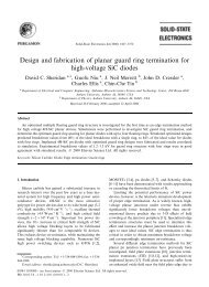 Design and fabrication of planar guard ring termination for high ...