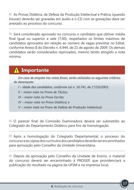 Manual de orientaÃ§Ãµes gerais para realizaÃ§Ã£o de concursos ... - UFSM