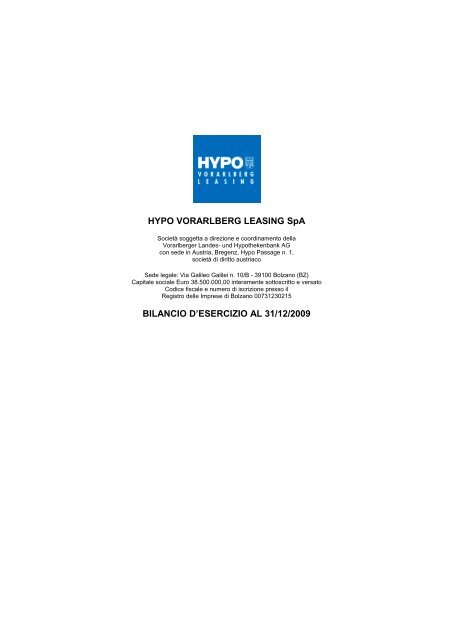 HYPO VORARLBERG LEASING SpA - Assilea