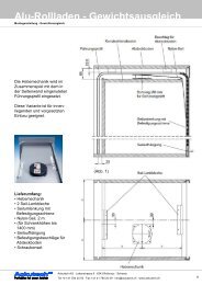 Montageanleitung Gewichtsausgleich - Ackutech AG