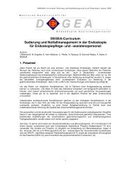 DEGEA-Curriculum Sedierung und Notfallmanagement ... - Die Degea