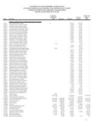 Statement of Revenues, Expenses and Changes in Net Assets Detail