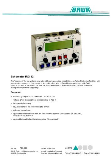 Echometer IRG 32 - Maxtech