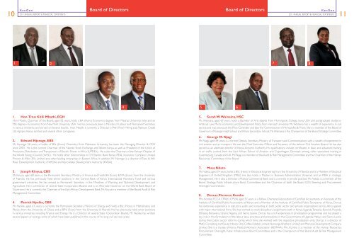 2011 Annual Report & Financial Statements - Kengen