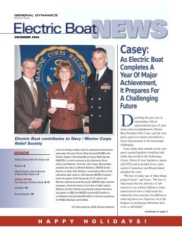 EB news dec 2004a - Electric Boat Corporation