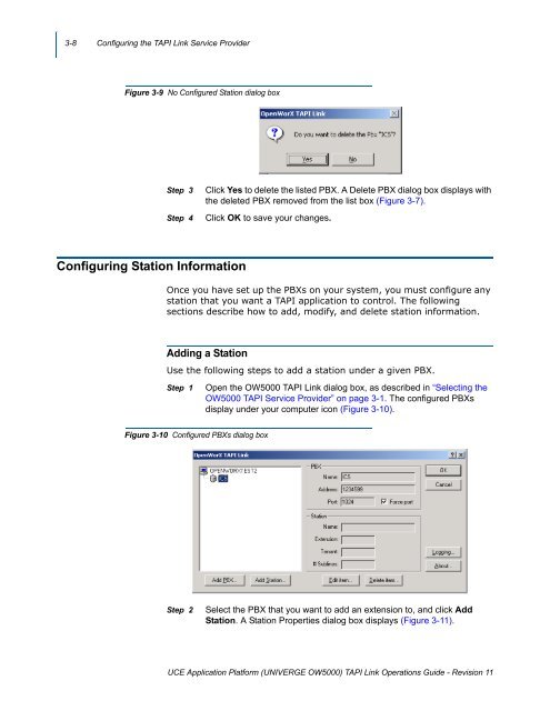 OW5000 TAPI Link Operations Guide - NEC Corporation of America