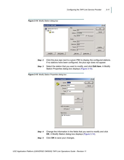 OW5000 TAPI Link Operations Guide - NEC Corporation of America