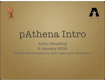 Alden Stradling 9 January 2009 - UTA HEP WWW Home Page