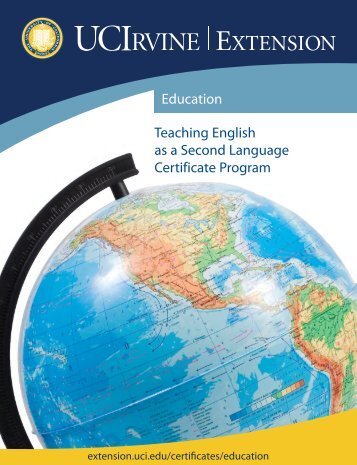 Teaching English as a Second Language Certificate Program