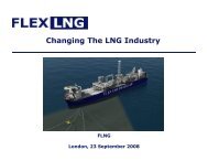 Changing The LNG Industry - FLEX LNG