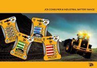 JCB CONSUMER & INDUSTRIAL BATTERY ... - Supreme Imports