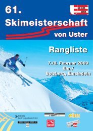 Rangliste 2009 - skimu.ch