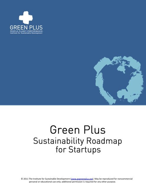 Sustainability Roadmap for Startups - Green Plus