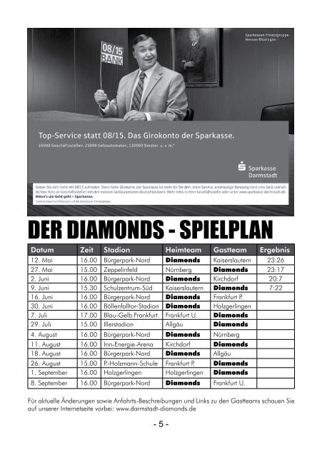 Teamzone-Magazin - Darmstadt Diamonds