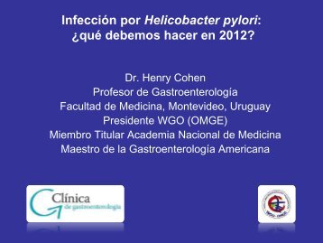 Tratamiento de la infecciÃ³n por H. Pylori - ClÃ­nica de ...