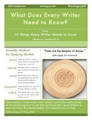 What Does Every Writer Need to Know?