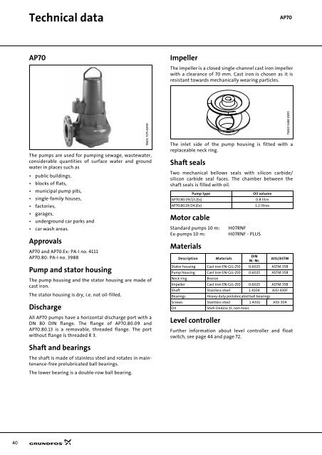 Technical data - Industrial Water Equipment Ltd