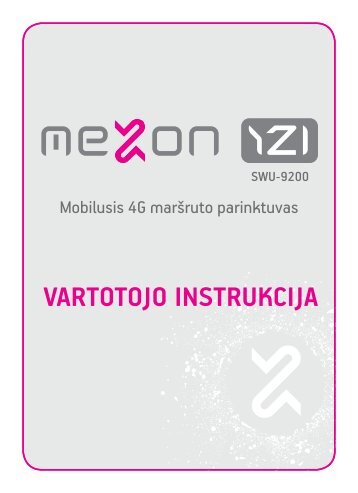 VARTOTOJO INSTRUKCIJA - MEZON