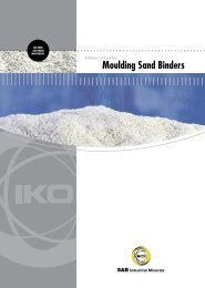 Moulding Sand Binders - S&B Industrial Minerals GmbH