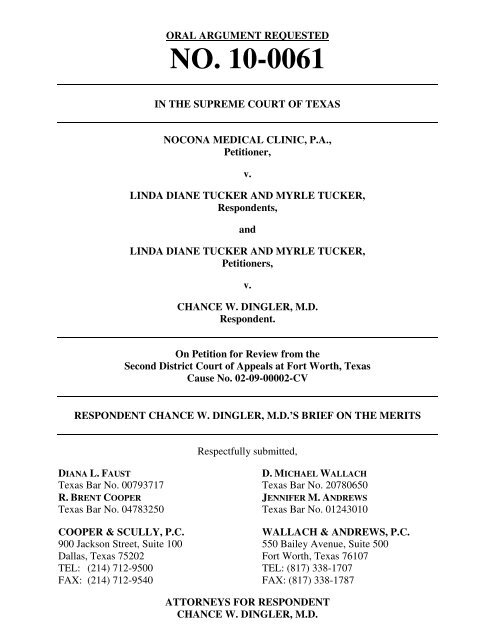 No 10 0061 Supreme Court Of Texas