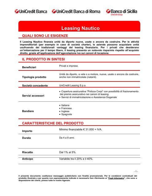 Leasing Nautico