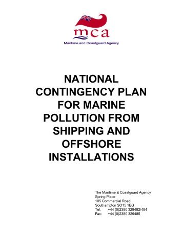 the uk national contingency plan for marine pollution from ... - Wildpro