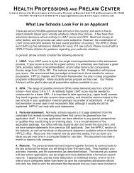 What Law Schools Look for in an Applicant - Health Professions and ...