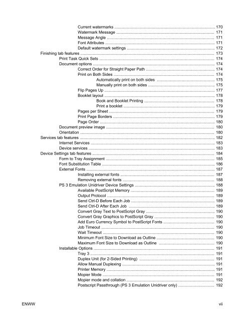 HP LaserJet P2015 Printer Software Technical Reference - ENWW