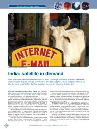 India: satellite in demand - Satellite Evolution Group