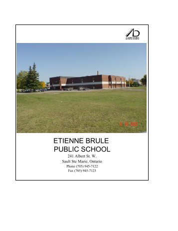 Etienne Brule PS title - Algoma District School Board