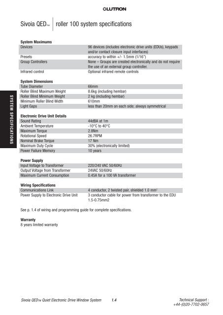 Technical Reference Guide - Lutron