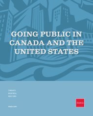 going public in canada and the united states - Davies Ward Phillips ...