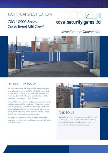 Download CSG 10900 Series Miti-GateÂ® Datasheet - Cova Security ...